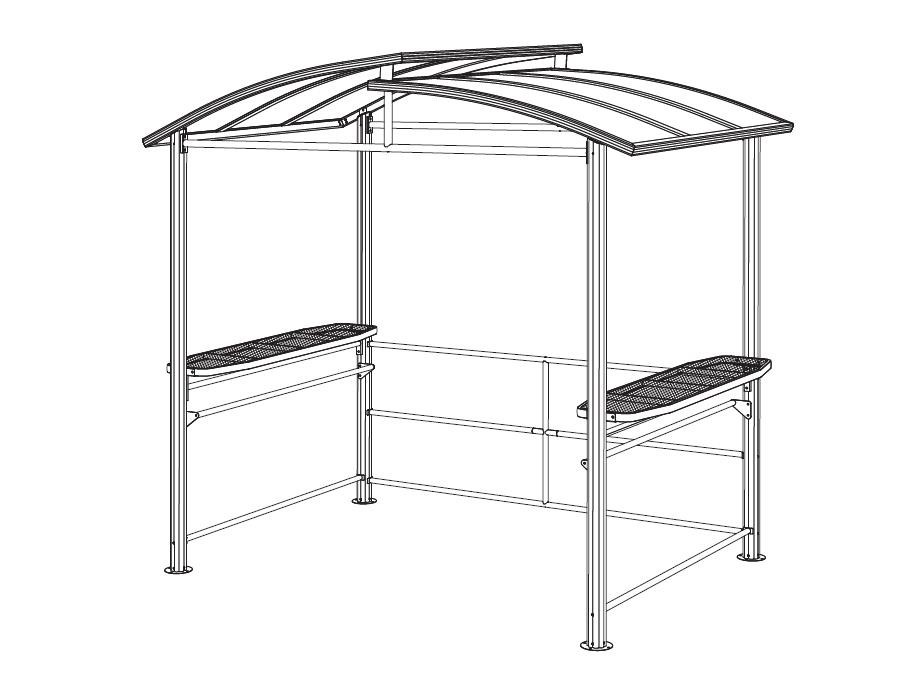 Jak zainstalować altanę do grillowania 8 stóp x 5 stóp Hardtop Instrukcje