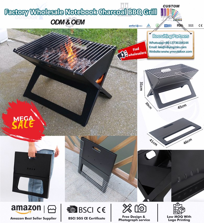 Świetny mały przenośny grill węglowy!