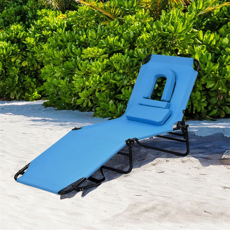 Krzesło plażowe składane na zewnątrz
