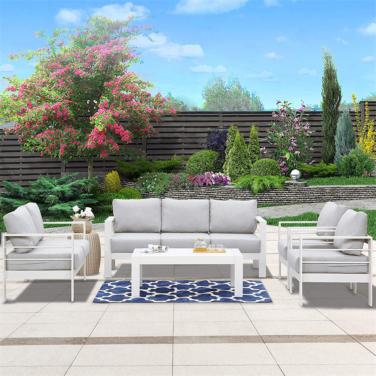 5-częściowy zestaw aluminiowych zestawów do rozmów na patio